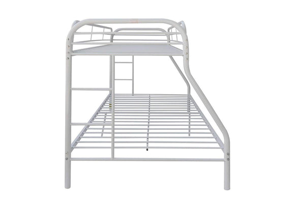 02053WH Tritan Twin-Full Bunk Bed