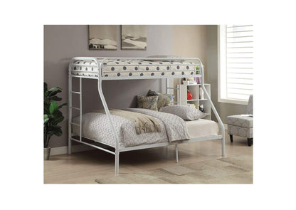 02053WH Tritan Twin-Full Bunk Bed