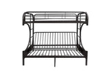 02091W-BK Eclipse Twin-Full Futon Bunk Bed