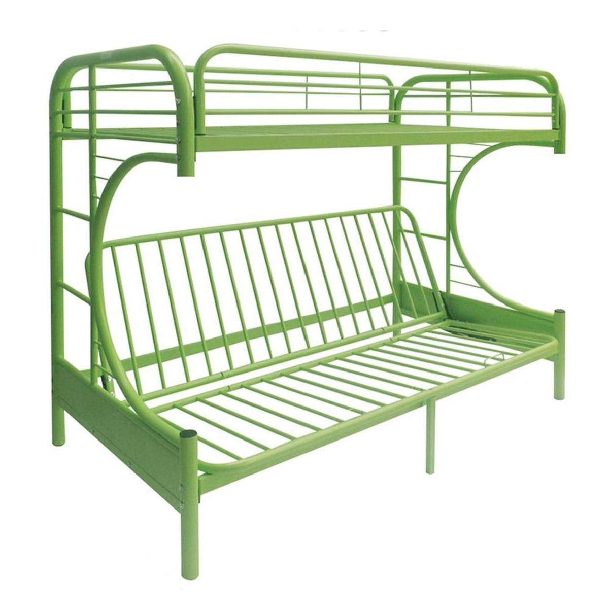 02091W-GR Eclipse Twin-Full Futon Bunk Bed