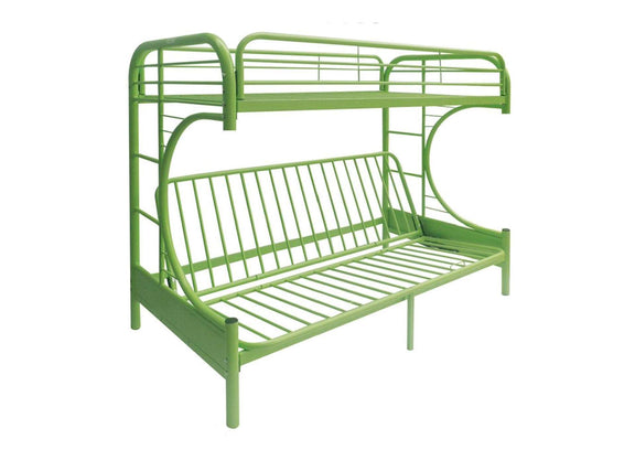 02091W-GR Eclipse Twin-Full Futon Bunk Bed