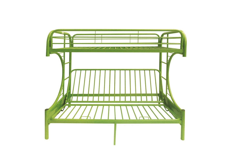 02091W-GR Eclipse Twin-Full Futon Bunk Bed