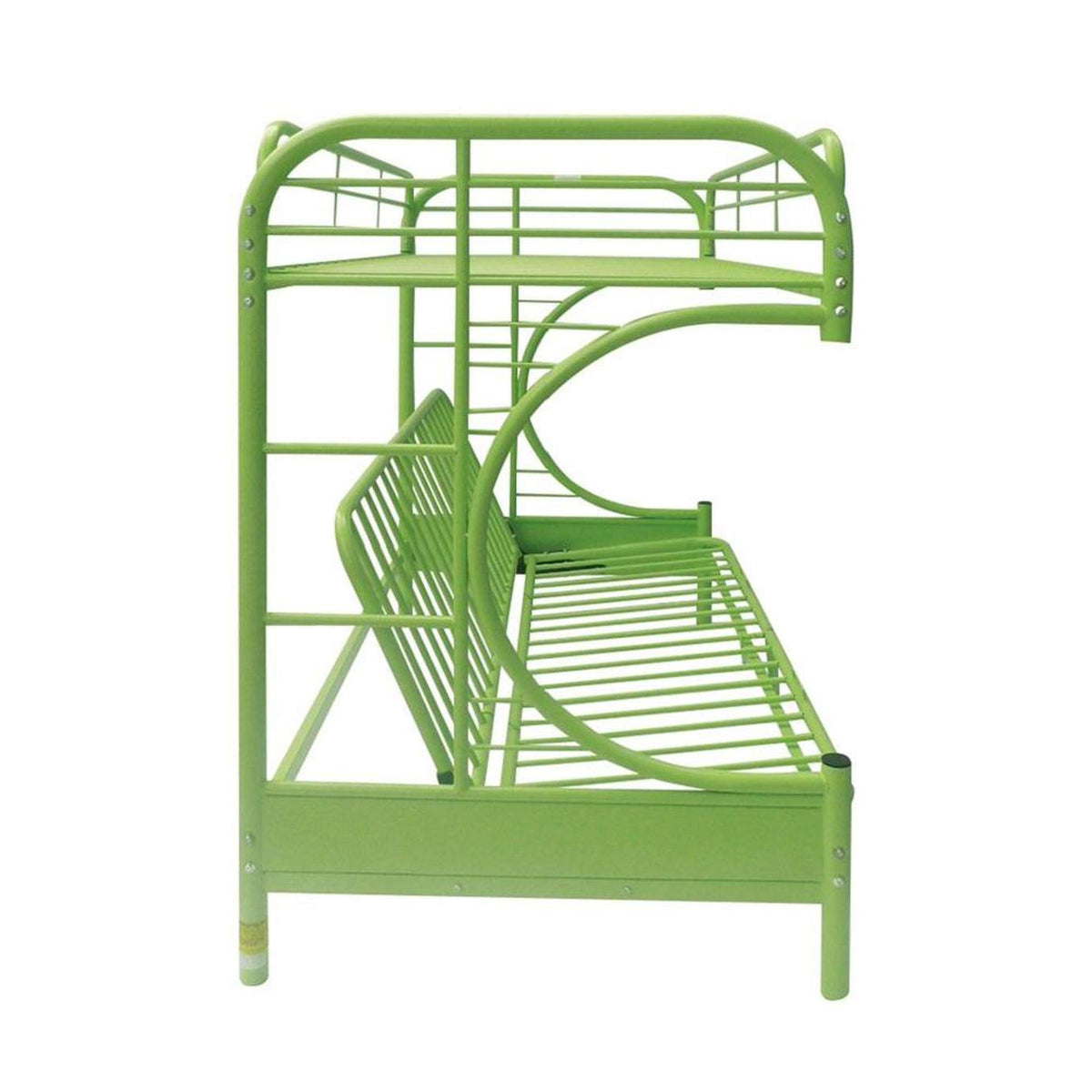 02091W-GR Eclipse Twin-Full Futon Bunk Bed