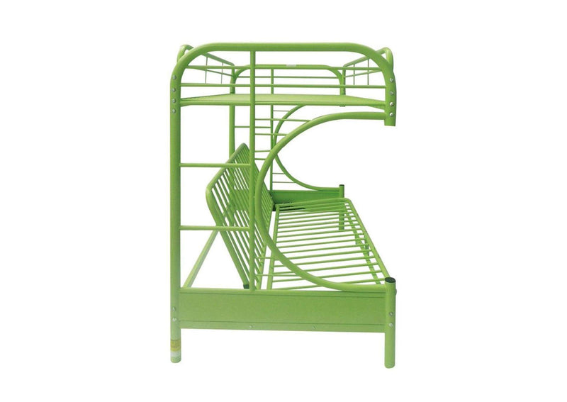 02091W-GR Eclipse Twin-Full Futon Bunk Bed