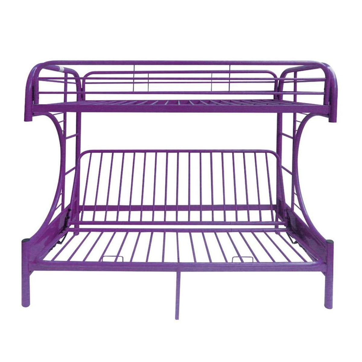 02091W-PU Eclipse Twin-Full Futon Bunk Bed