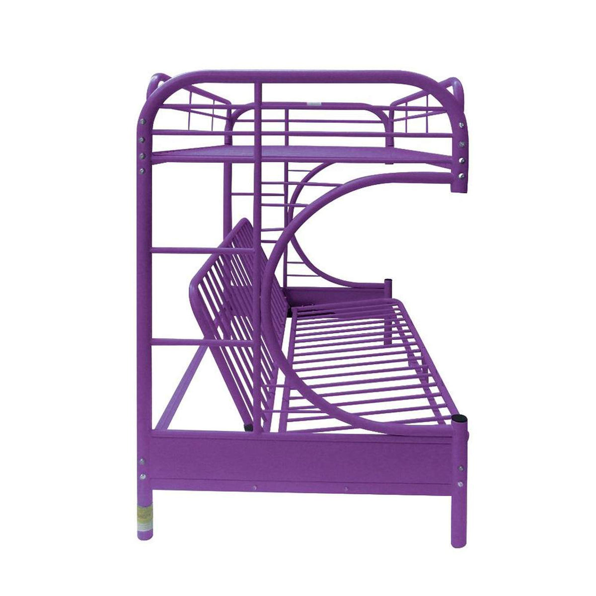02091W-PU Eclipse Twin-Full Futon Bunk Bed