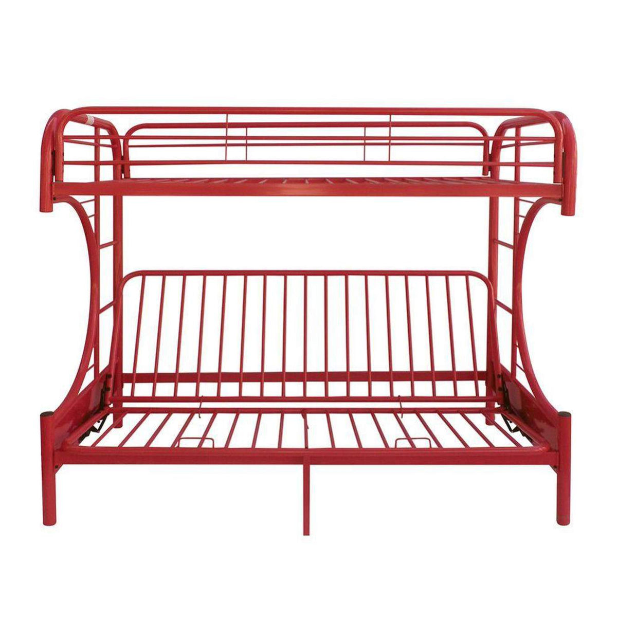 02091W-RD Eclipse Twin-Full Futon Bunk Bed