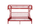 02091W-RD Eclipse Twin-Full Futon Bunk Bed