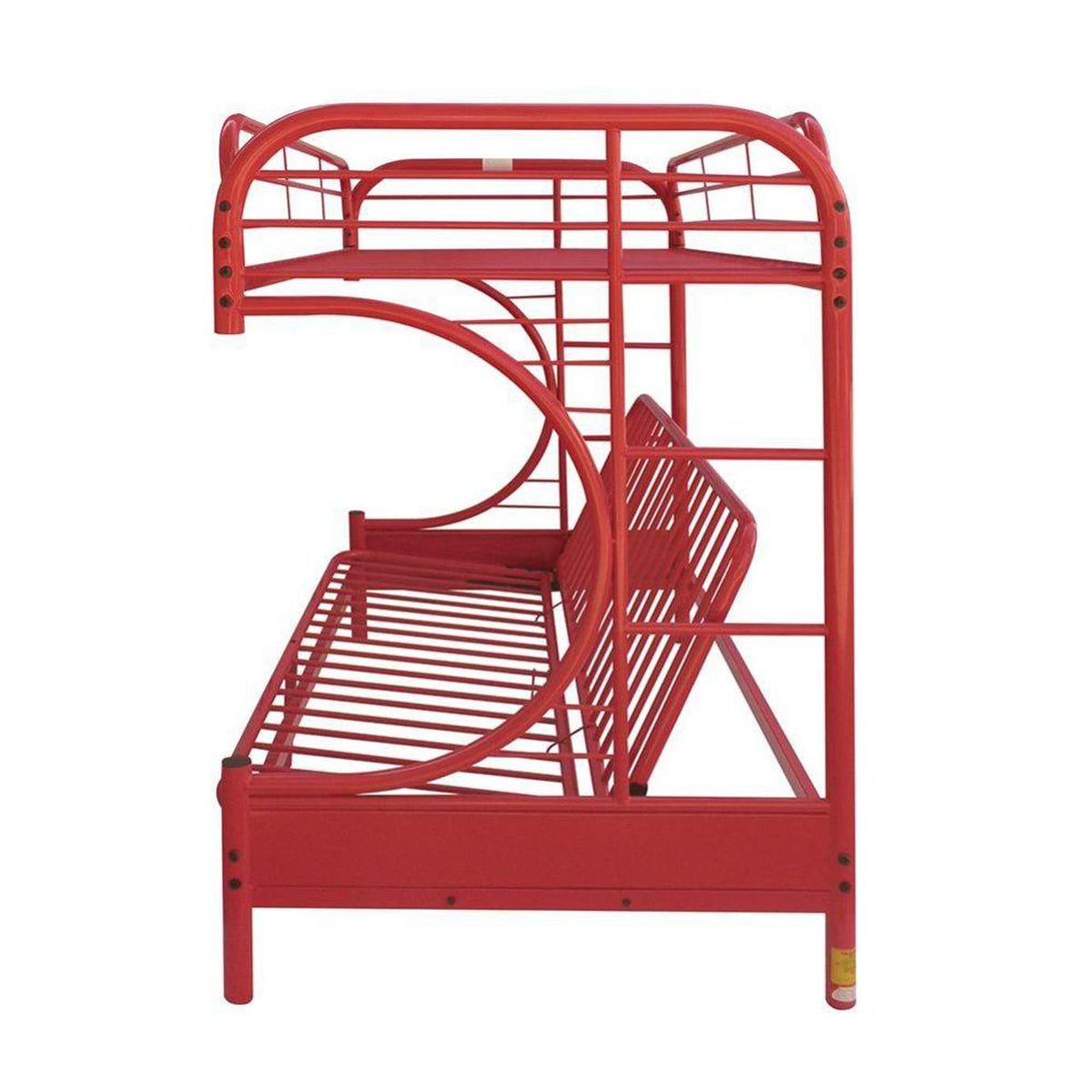 02091W-RD Eclipse Twin-Full Futon Bunk Bed