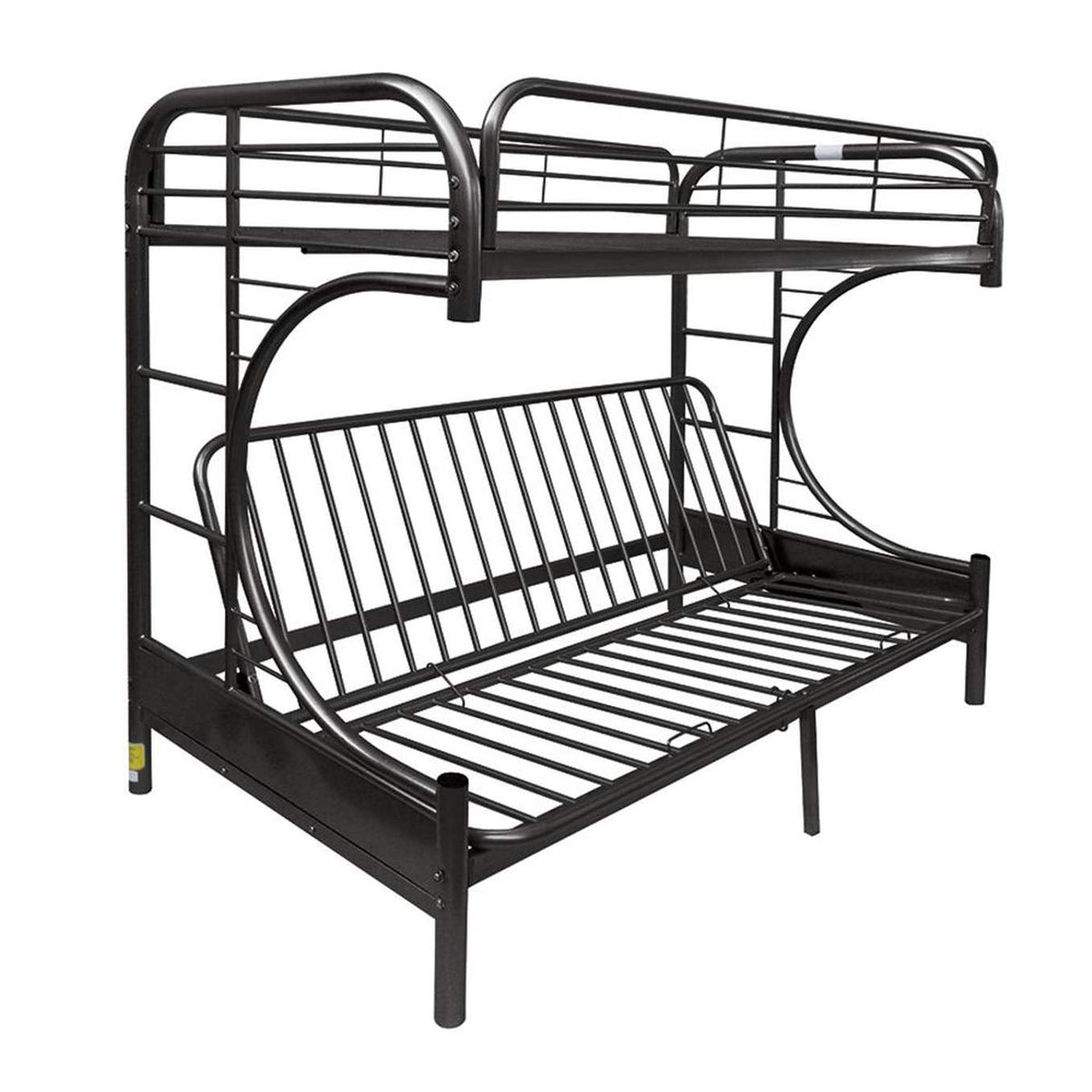 02093BK Eclipse Twin XL-Queen Futon Bunk Bed