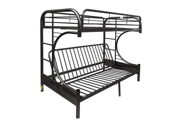 02093BK Eclipse Twin XL-Queen Futon Bunk Bed