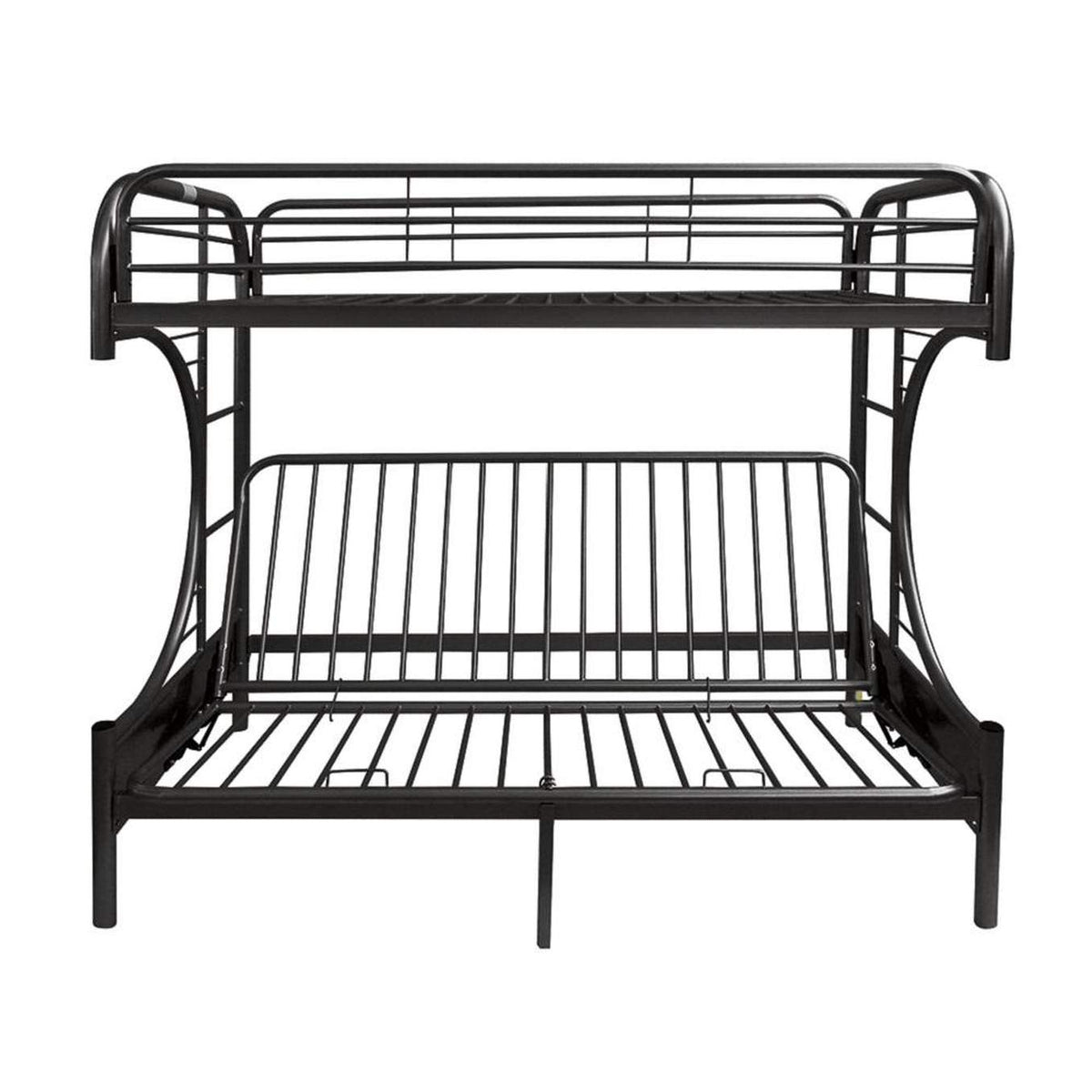02093BK Eclipse Twin XL-Queen Futon Bunk Bed