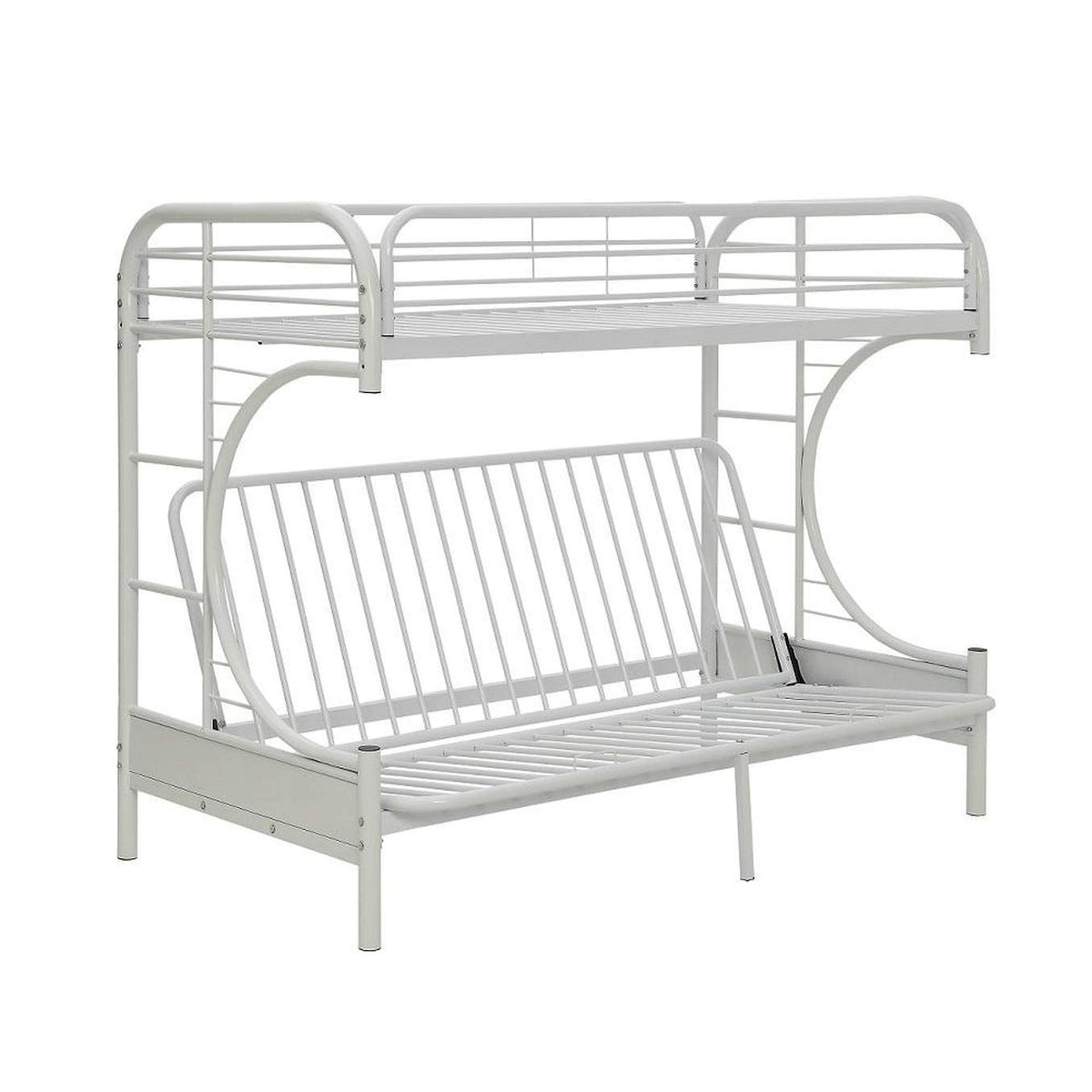 02093WH Eclipse Twin XL-Queen Futon Bunk Bed
