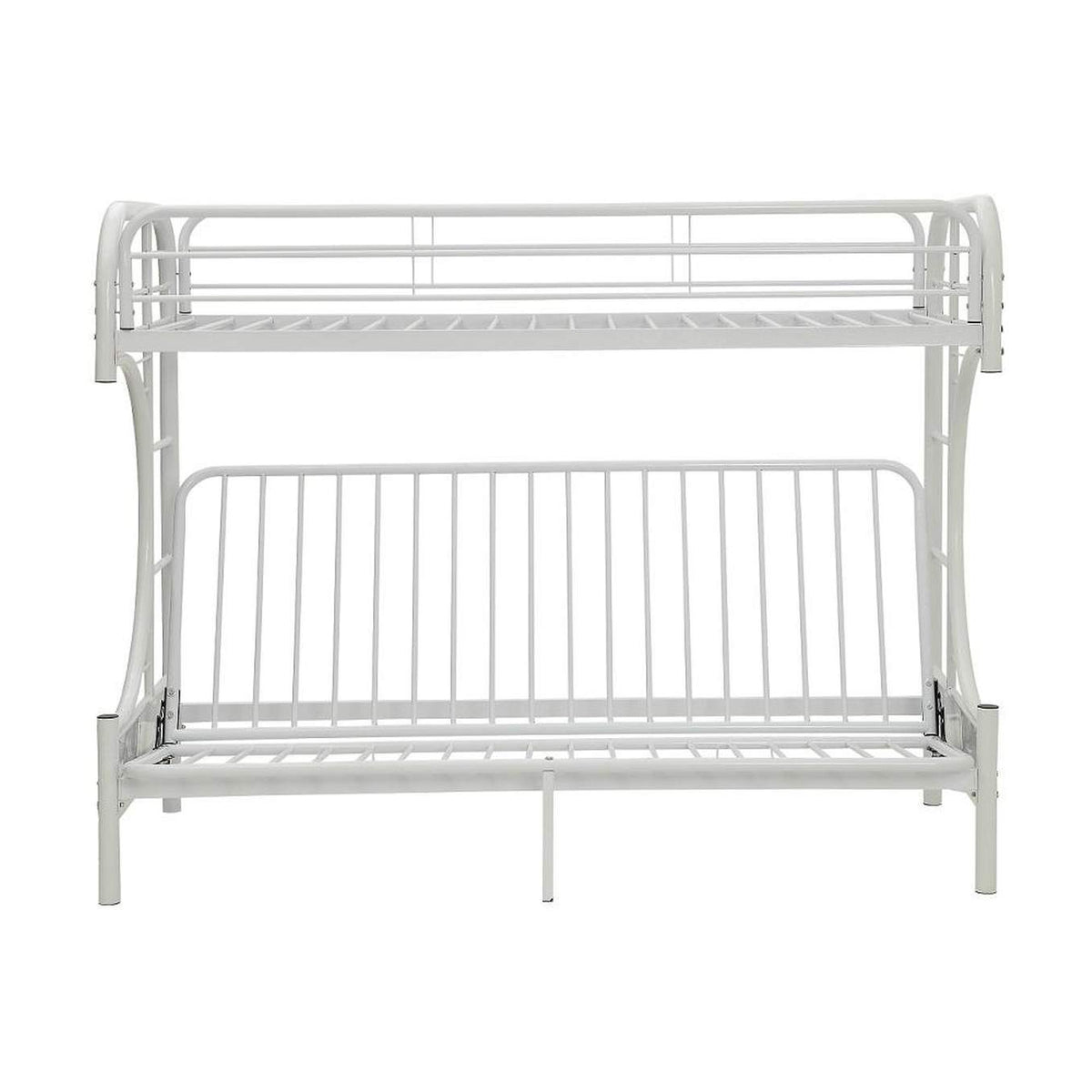 02093WH Eclipse Twin XL-Queen Futon Bunk Bed
