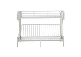 02093WH Eclipse Twin XL-Queen Futon Bunk Bed