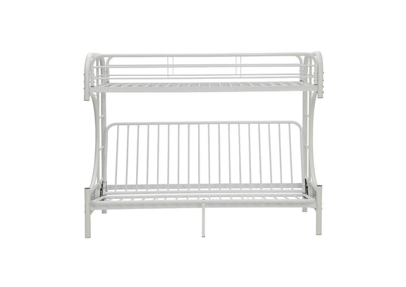 02093WH Eclipse Twin XL-Queen Futon Bunk Bed