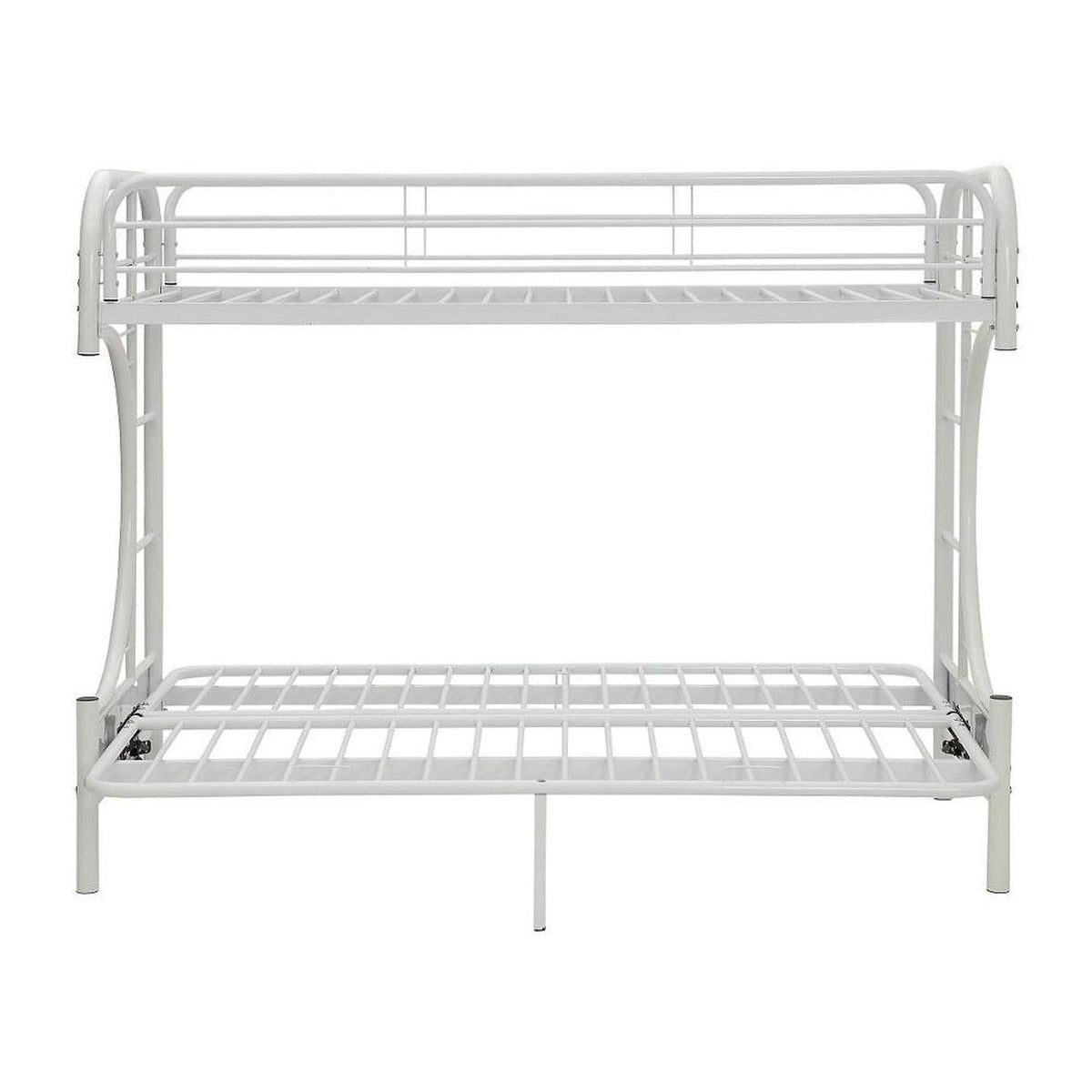 02093WH Eclipse Twin XL-Queen Futon Bunk Bed