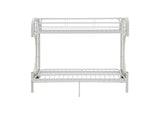 02093WH Eclipse Twin XL-Queen Futon Bunk Bed