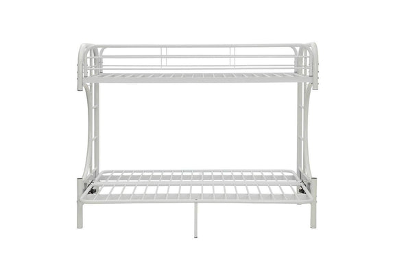 02093WH Eclipse Twin XL-Queen Futon Bunk Bed
