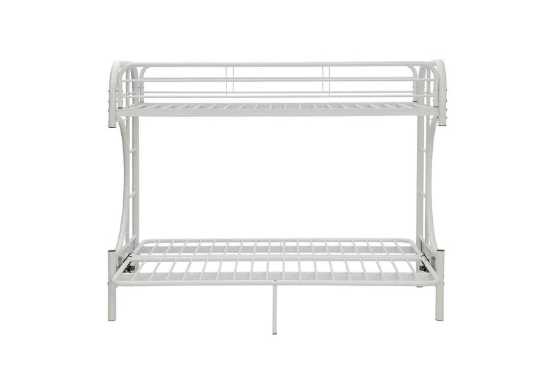 02093WH Eclipse Twin XL-Queen Futon Bunk Bed