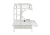 02093WH Eclipse Twin XL-Queen Futon Bunk Bed