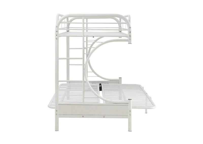 02093WH Eclipse Twin XL-Queen Futon Bunk Bed
