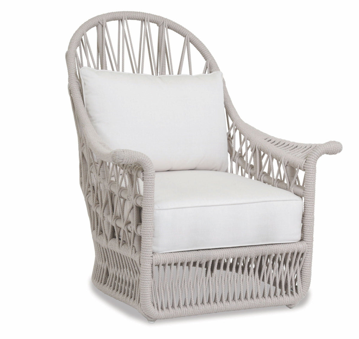 Dana - Rope Wing Chair, With Self Welt - Linen Canvas