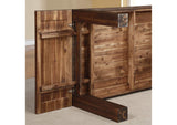 3F4161 Meadow Solid Wood Extending Dining Table In Brick Brown