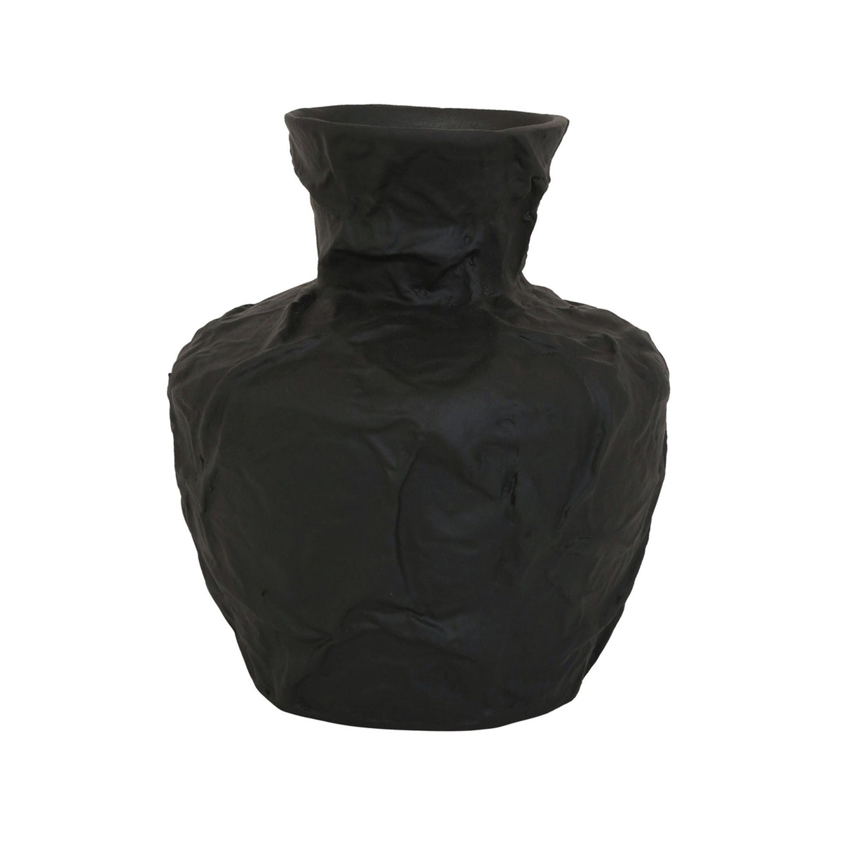 11" Cleo Medium Ecomix Vase - Black