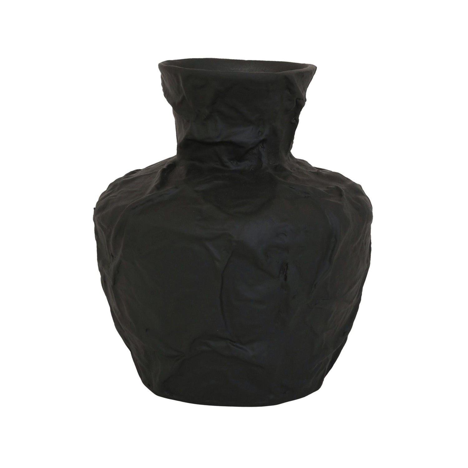 11" Cleo Medium Ecomix Vase - Black