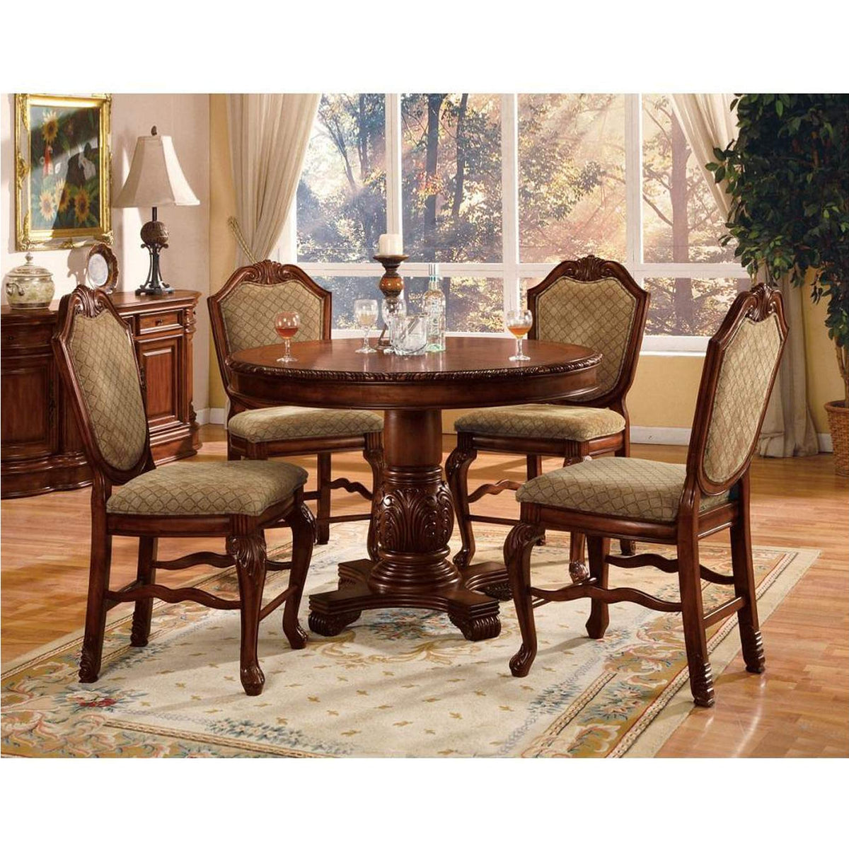 04084A Chateau De Ville Counter Height Chair - Set of 2
