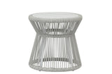 Miami - Table With Honed Cararra Marble Top