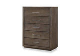 8D6484A Melbourne Five Drawer Chest In Dark Pine (2024)