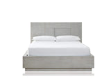 DEZ7H4 Destination Wood Panel Bed In Cotton Grey
