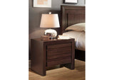 4G2281P Element Charging Station Nightstand In Chocolate Brown