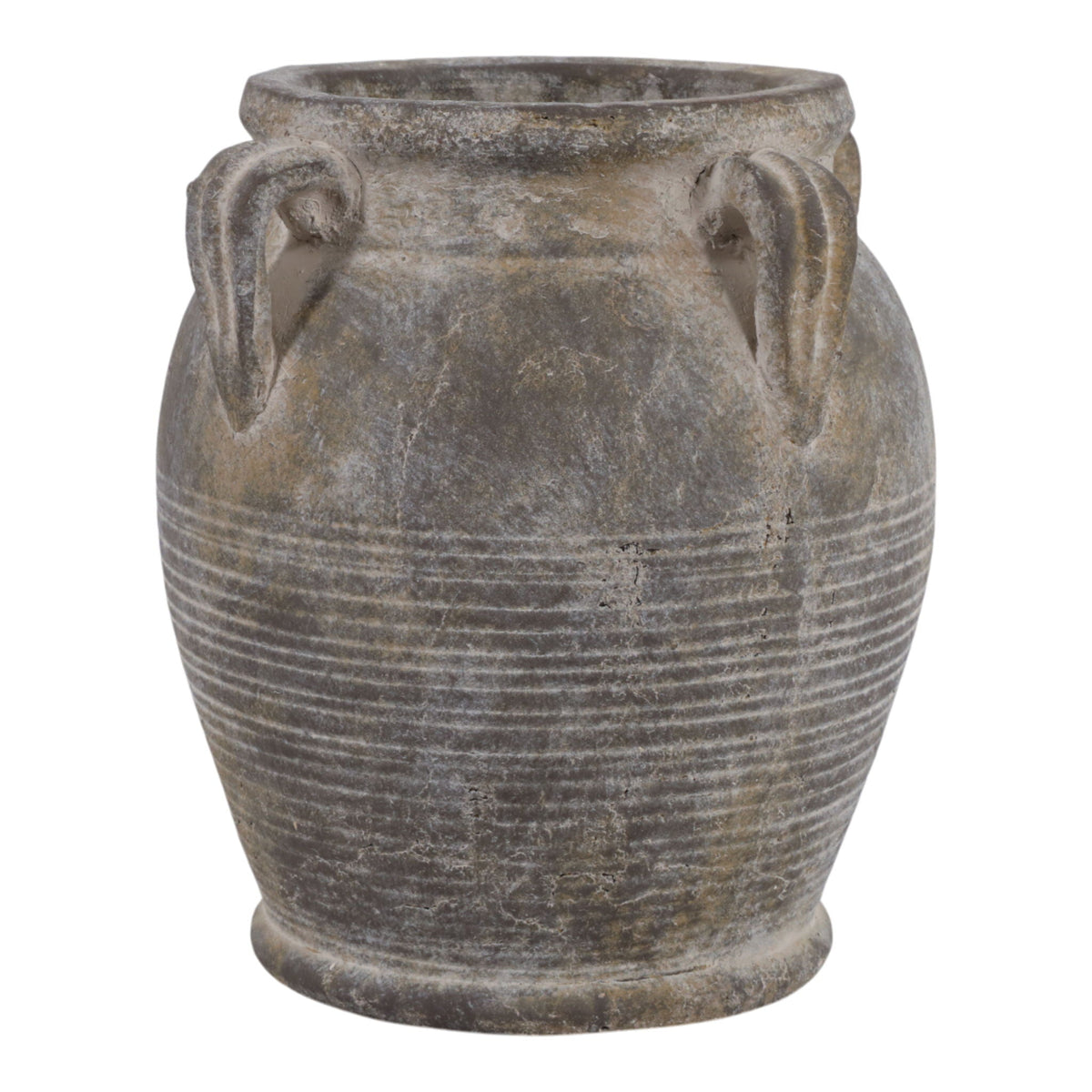 9" x 8" Vase With Handles - Brown