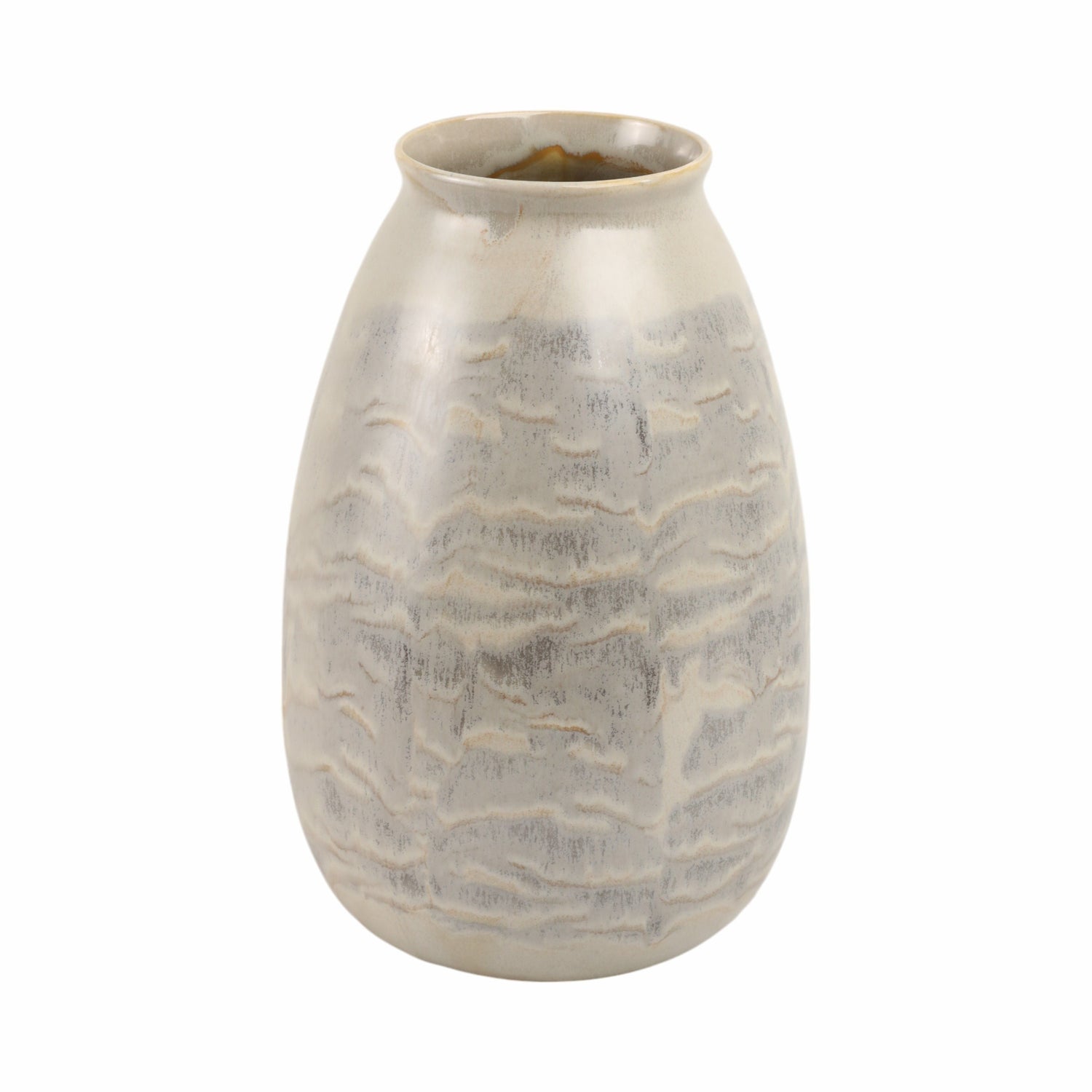 Nelas Medium Portugal Vase - Gray / Dark Gray