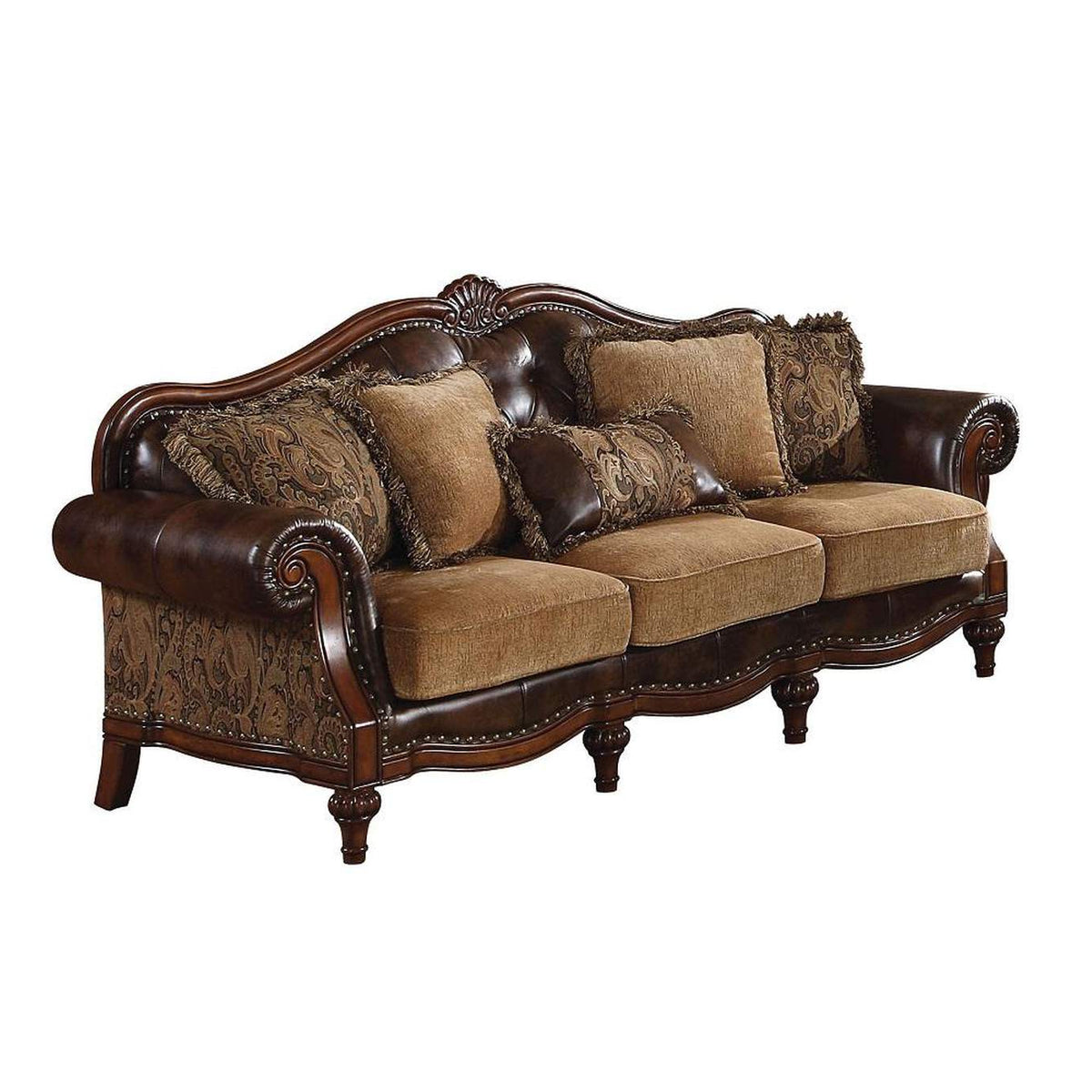 5495 Dreena Sofa with 5 Pillows