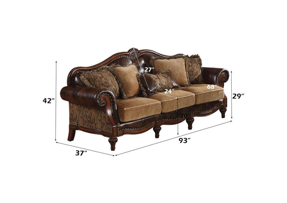 5495 Dreena Sofa with 5 Pillows