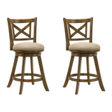 Kodi - Modern Farmhouse Swivel Wood Counter Height Kitchen Bar Stool