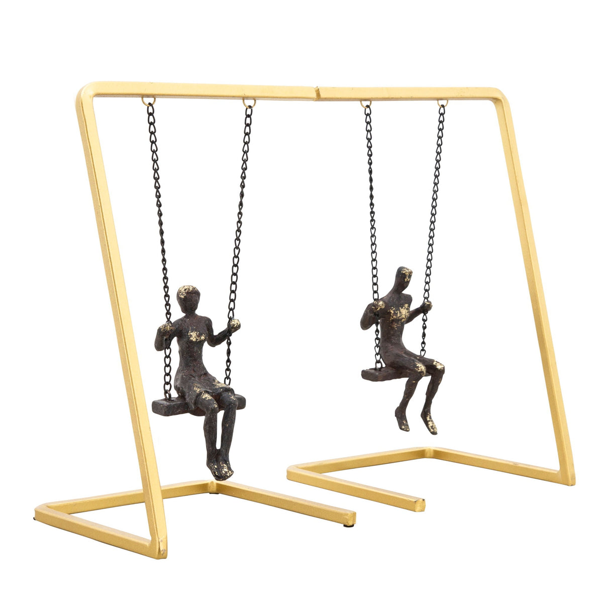 Swinging People Bookends (Set of 2) - Gold