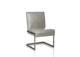 3N2563 Coral Synthetic Leather Upholstered Dining Chair (Set of 2)