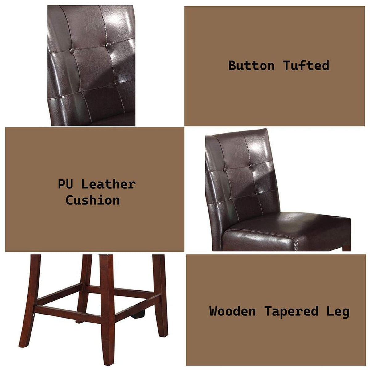 7055 Britney Counter Height Chair - Set of 2