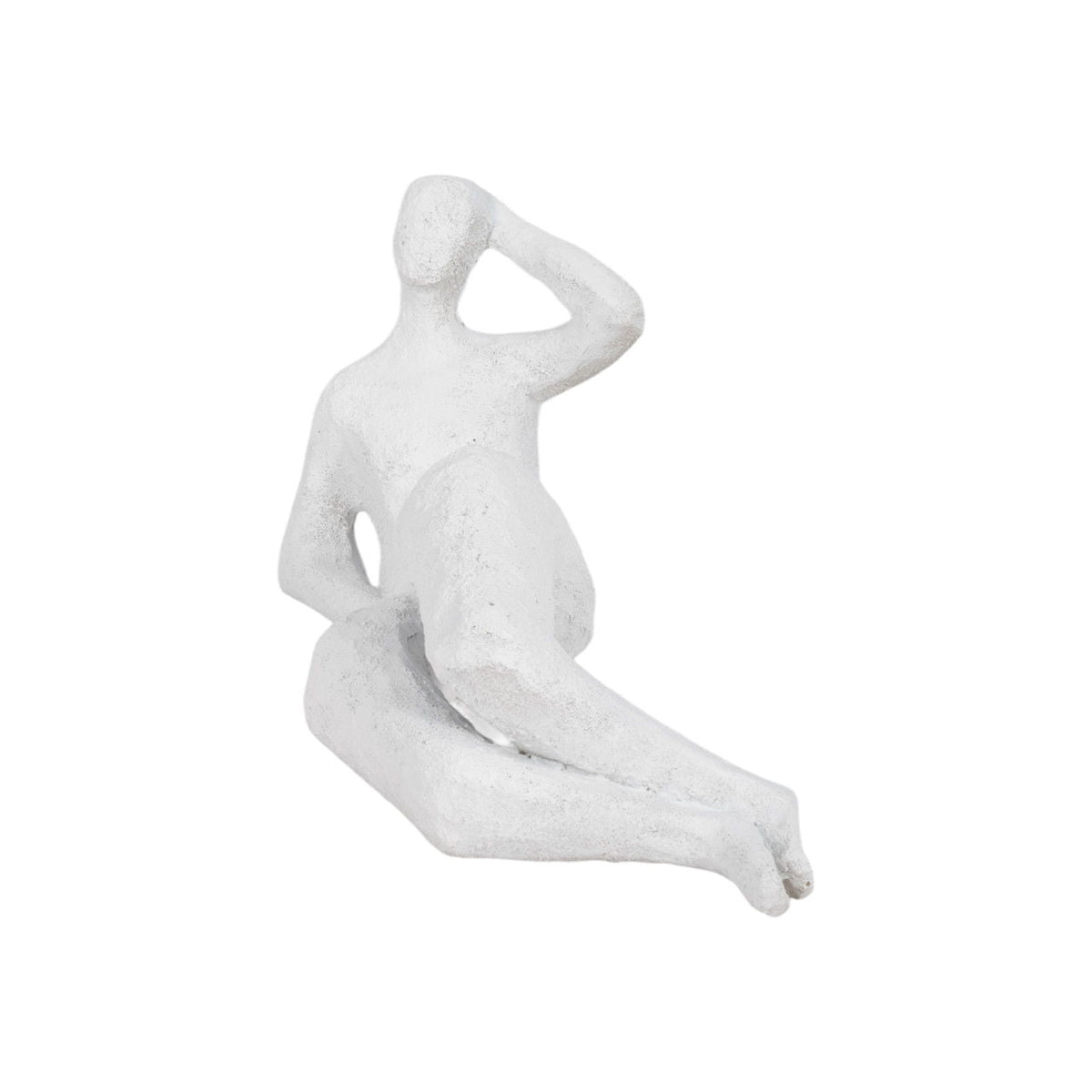 11" Paint Me Pose Rough Texture - White
