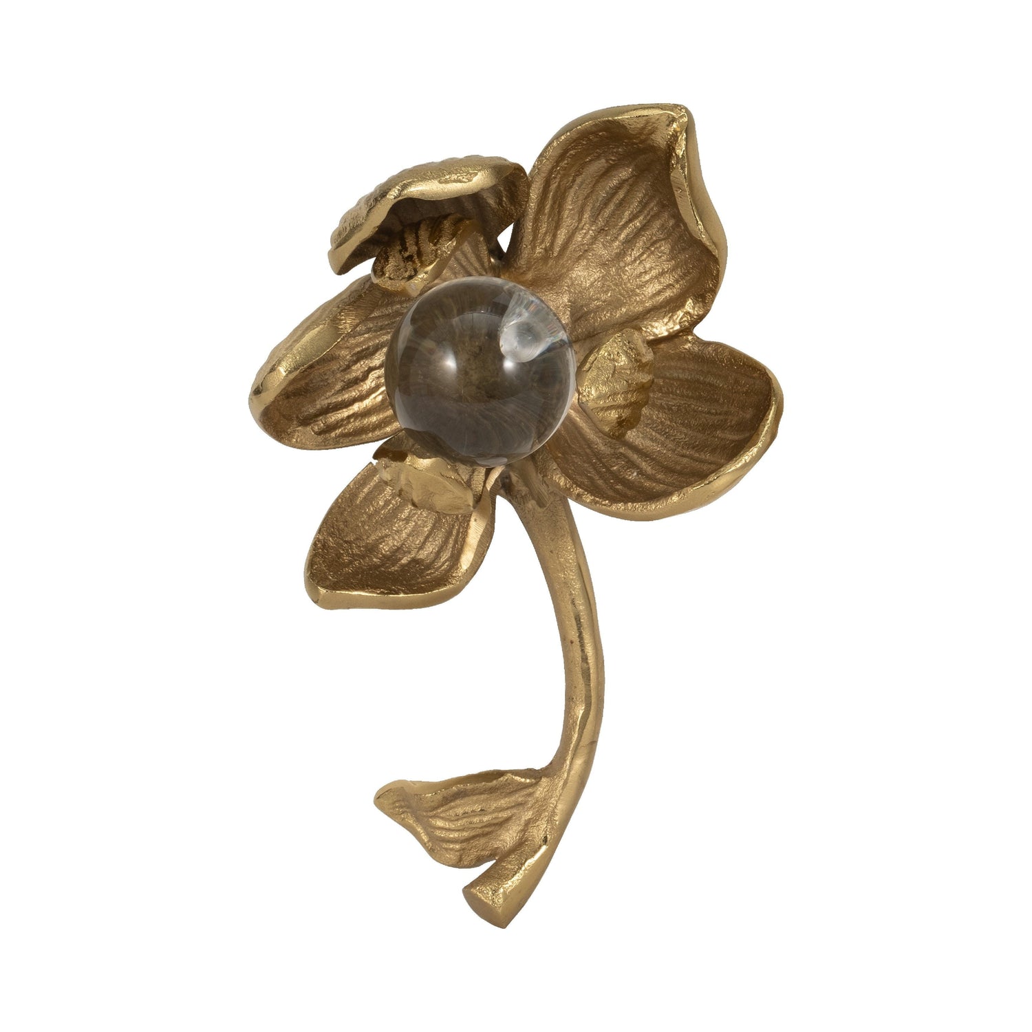 9" Darby Metal Flower - Champagne