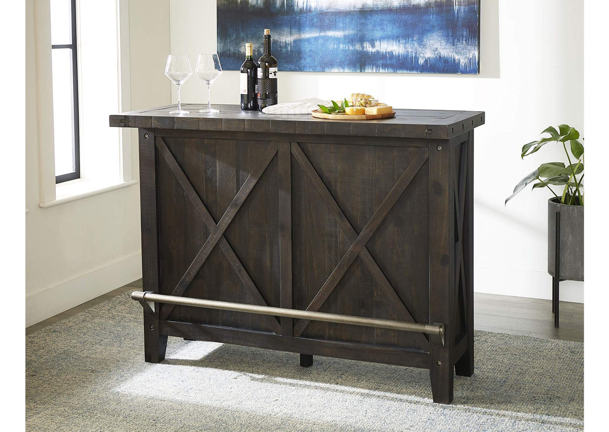 7YC963 Yosemite Solid Wood Bar Table In Cafe