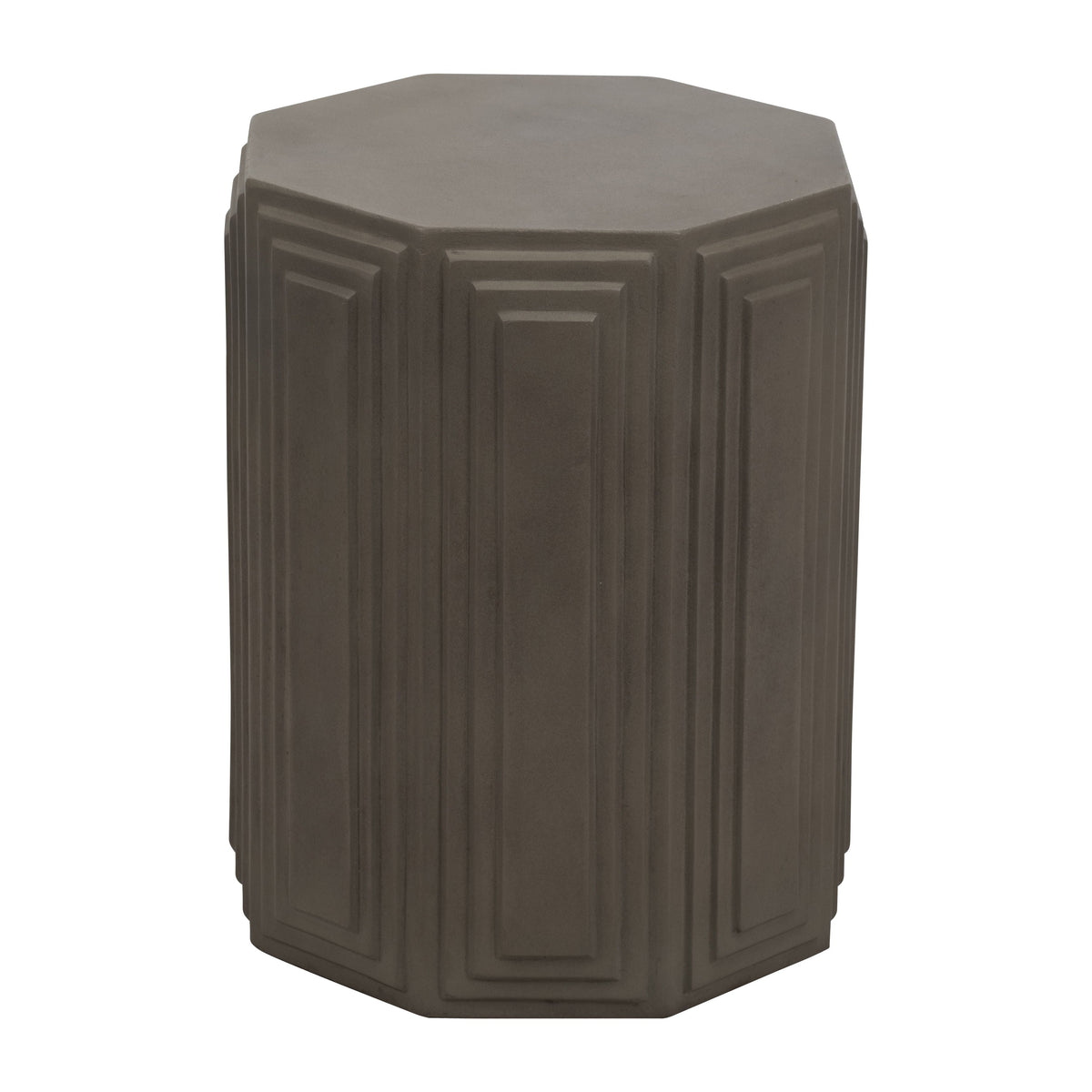 Geometric Accent Table - Dark Gray