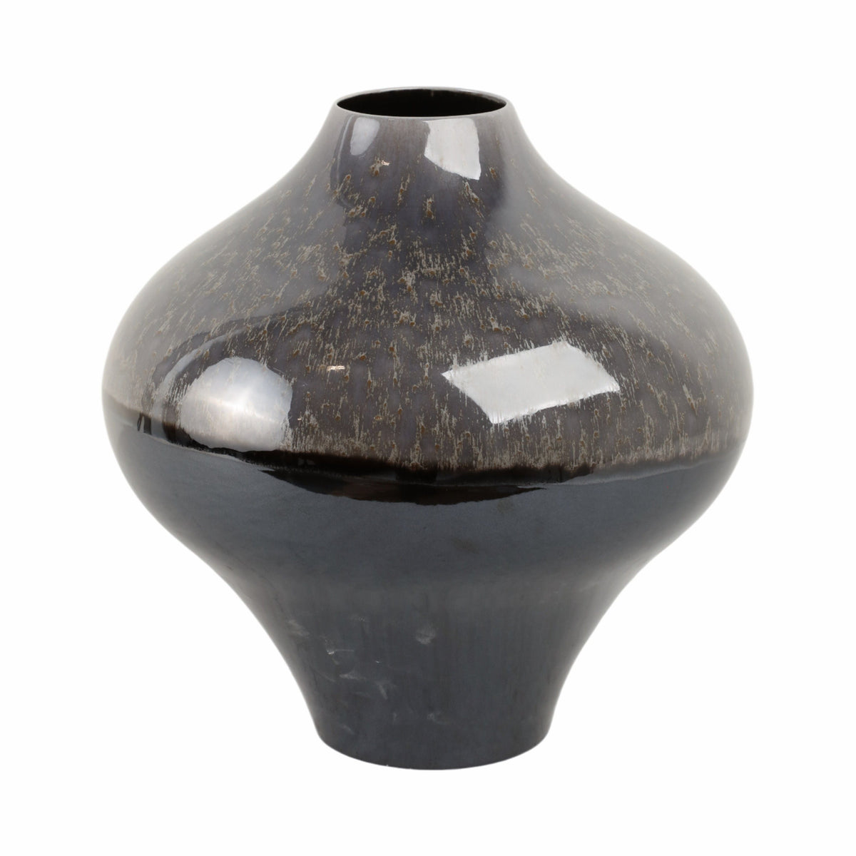 Crato Small Portugal Vase - Dark Brown / Gray