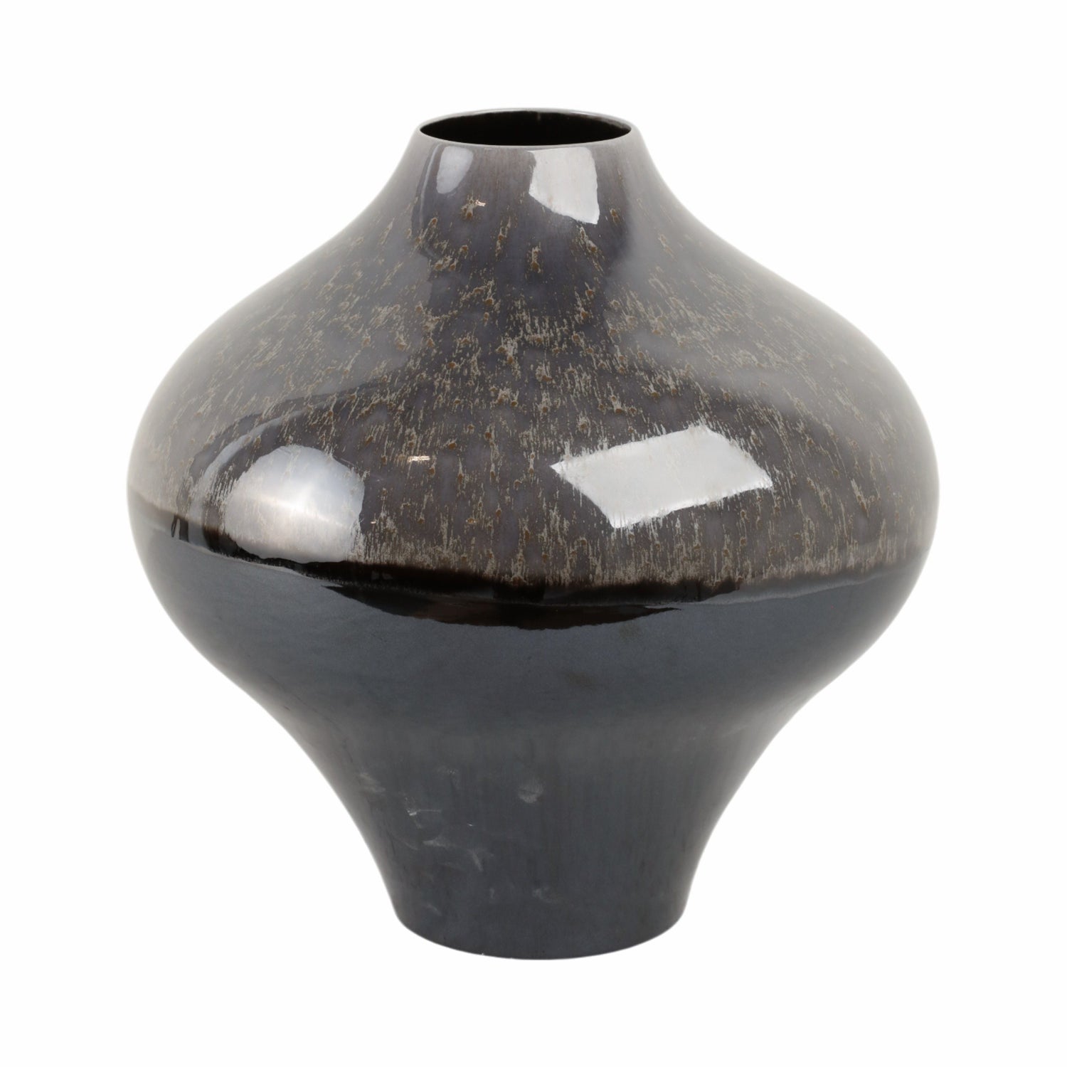 Crato Small Portugal Vase - Dark Brown / Gray