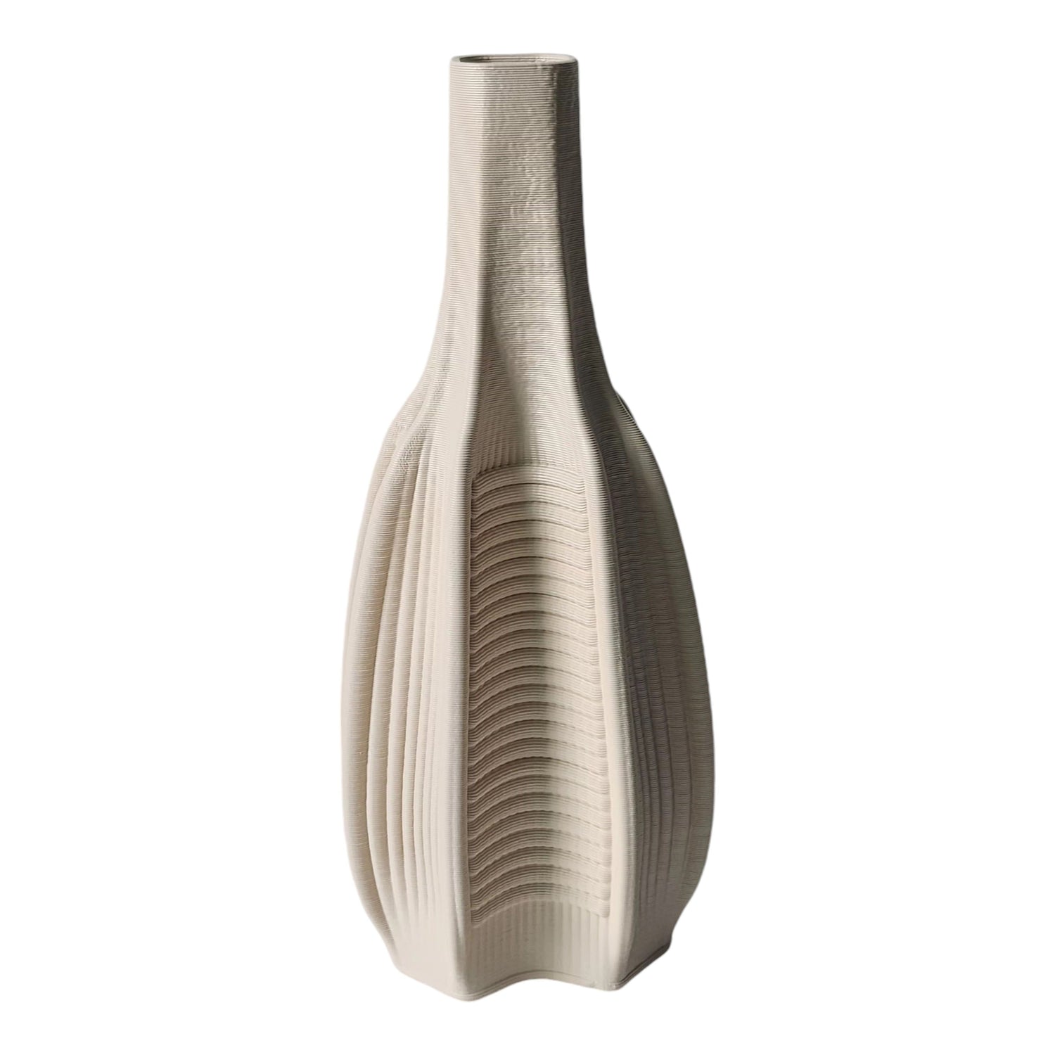 Trafford Small 3D Printed Vase - Ivory